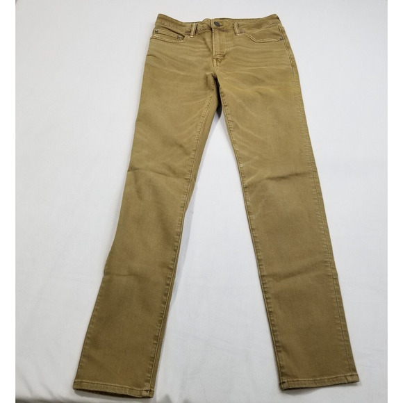 American Eagle AE Mens Skinny Jeans Size 29x32 Beige Tan Next Level Flex - Picture 1 of 11